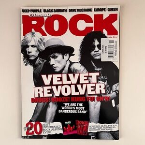 Classic Rock magazine November 2004 velvet revolver cover story music grunge